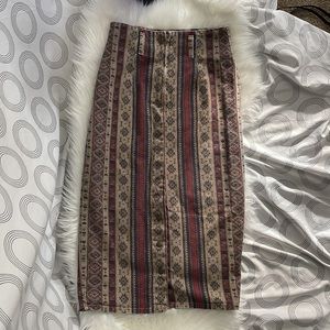 Vintage SouthWestern style Denim Skirt